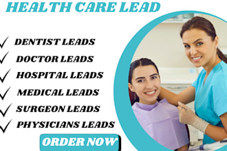 generate lead lists for dentists, chiropractors, and doctors