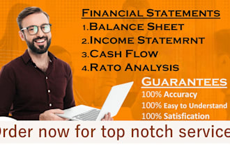 prepare financial statements , income statement , profit and loss