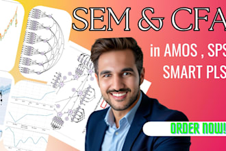 do SEM and cfa in amos, spss, r and smart pls