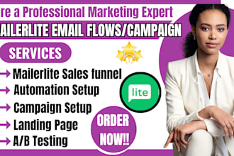 do mailerlite landing page, automate and email templates and email campaigns
