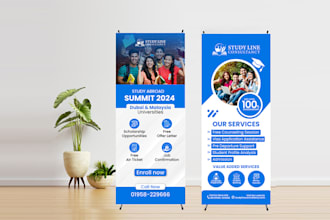 design roll up banner stand banner