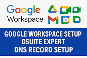 setup google workspace g suite,fix business email, dns records, spf, dkim, dmarc