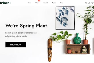design indoor plant shopify store artificial plant shopify store flower website