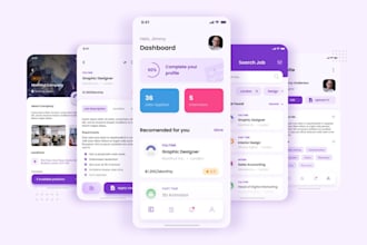develop job portal app salon booking app babber booking app