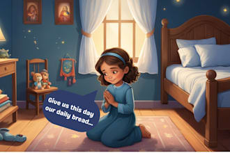 write christian children book and do christian children bible story illustration