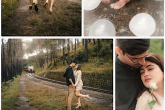 professionally cull and edit pre wedding and wedding photos