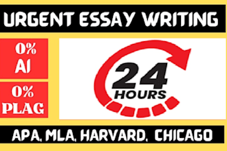 write your urgent research and summaries in 9 hours