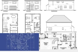 draw stamp and seal architecture and engineering drawing for taxes permit