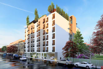 create architectural concept designs with 3d renderings