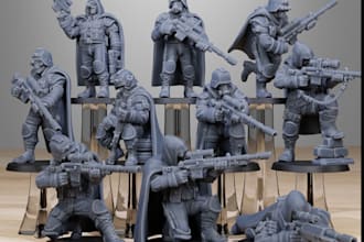 get you 3d resin printing design, character dnd model, car or product rendering