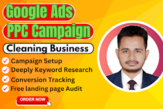 run google ads for usa local cleaning business