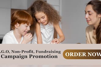 diligently promote ngo non profit fundraising and gofundme crowdfunding campaign