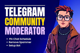 your crypto nft telegram discord moderator community manager