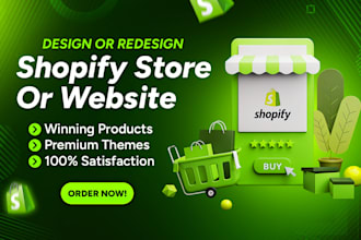 setup profitable shopify website or shopify store design