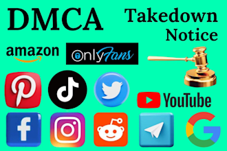 remove infringing,dafaming content from google search yt,fb, reddit under dmca