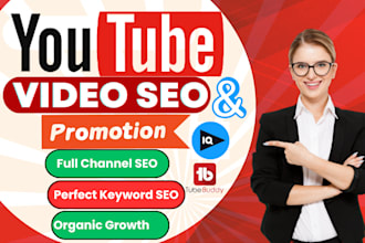 do the best youtube video SEO, promotion and organic growth