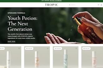 design luxury skincare shopify store cosmetics natural soap skincare website