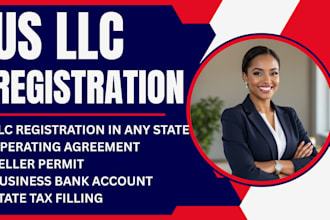 do US llc registration, corp, pllc, dba, fda, nif, restore or dissolve llc, boi