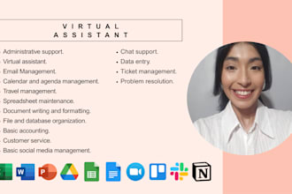 your virtual assistant for email,data entry and admin support