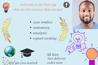 do online research, summaries and write assignments