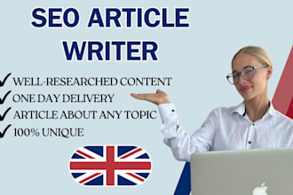 be your english copywriter, blog, article, SEO, blogpost, content writer