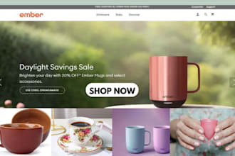 design profitable cup shopify packaging box store kitchen appliances website