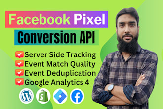 fix or setup facebook pixel conversion API with ga4 server side tracking by GTM
