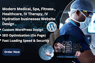 modern medical, spa, fitness, healthcare, iv therapy, iv hydration on wordpress