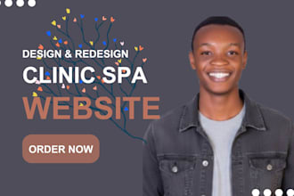 build clinic, spa, fitness, healthcare, doctor, medical store, wordpress website