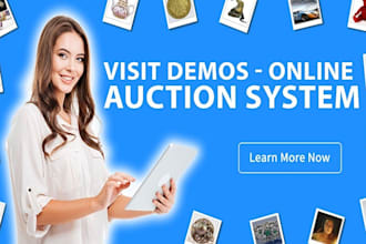 create auction website, bidding, auction, multivendor, car auction app