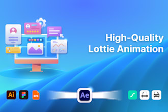 make lottie animations for apps websites and UI