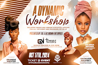 create amazing church, book release, event flyer design