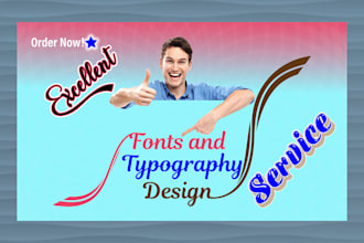 do fonts typography and lattermark logo design
