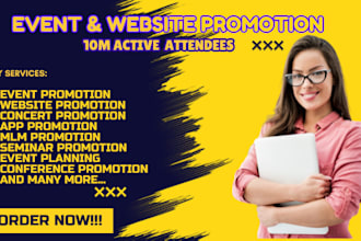do event promotion webinar MLM concert event marketing linkedin facebook event