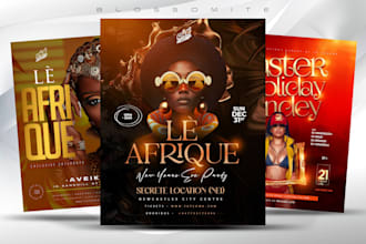 do a bold club, party, dj or event flyer design