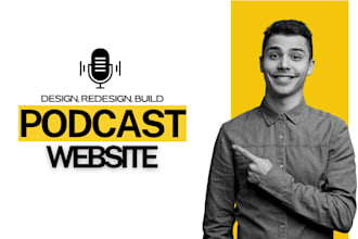 create a modern podcast website