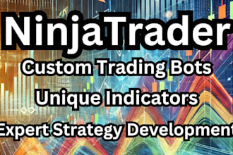 develop ai custom ninjatrader indicators, strategies, and trading bots