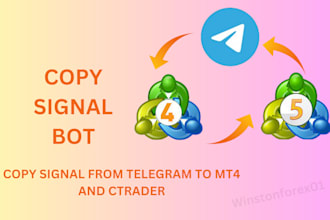 create telegram signal copier for mt4 and mt5