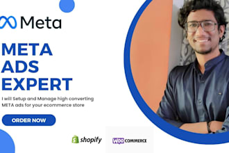 setup and manage shopify meta ads, facebook insta ad expert