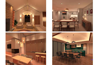 do residential lighting interior with dialux
