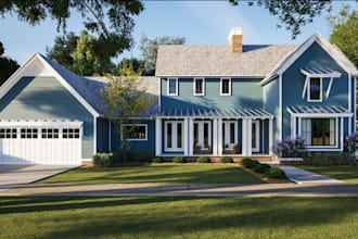 renovate residential exterior,front porch,modern farmhouse,american home style