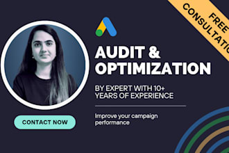 audit and optimize your google ads adwords PPC campaigns