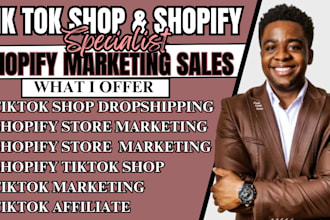 setup tiktok shop, shopify marketing, tiktok, fb, ig ads campaign, tiktok ads