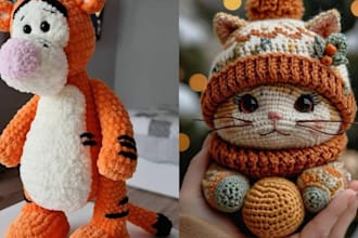 write step by step amigurumi, crochet pattern tutorials, plush toys, etsy