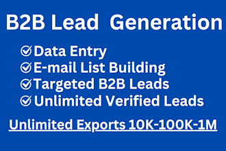 provide b2b lead generation and business leads based on your targeted criteria
