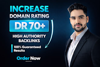 increase ahrefs DR domain rating DR 70 plus