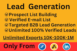 provide targeted b2b lead generation and contact list for any business
