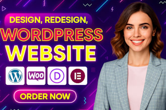 build, revamp, create wordpress website design, redesign website development