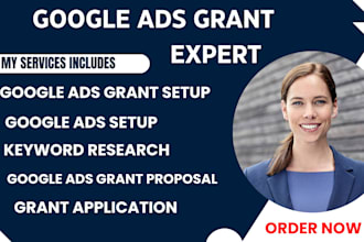 setup, manage and optimize google ads grant for non profit