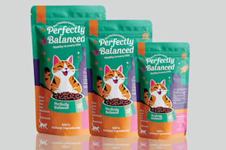 do premium label, box package and pouch bag design for brand